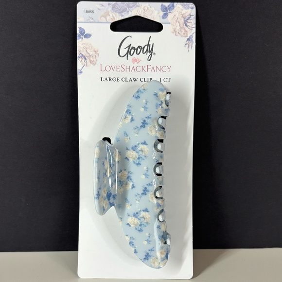 LoveShackFancy Wet Brush Goody Large Claw Clip - Everblooming Rosettes B… - Picture 1 of 5